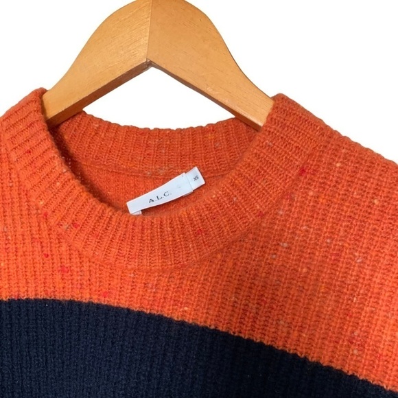 ALC sweater striped lambswool cashmere blend Georgiana - Picture 4 of 4